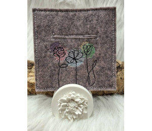 2€ ZUSATZTÜRCHEN 5. Dezember - Stickserie - 10 Geld- oder Gutscheinkartenhülle Vol. 3